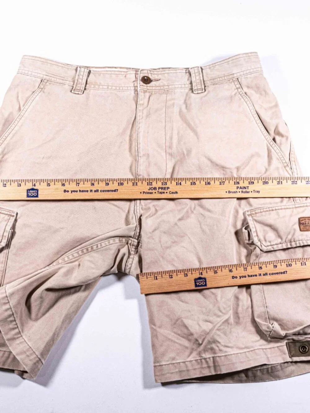 Vintage Polo Jeans Co Ralph Lauren Military Cargo Shorts Mens 33 Y2K Utility
